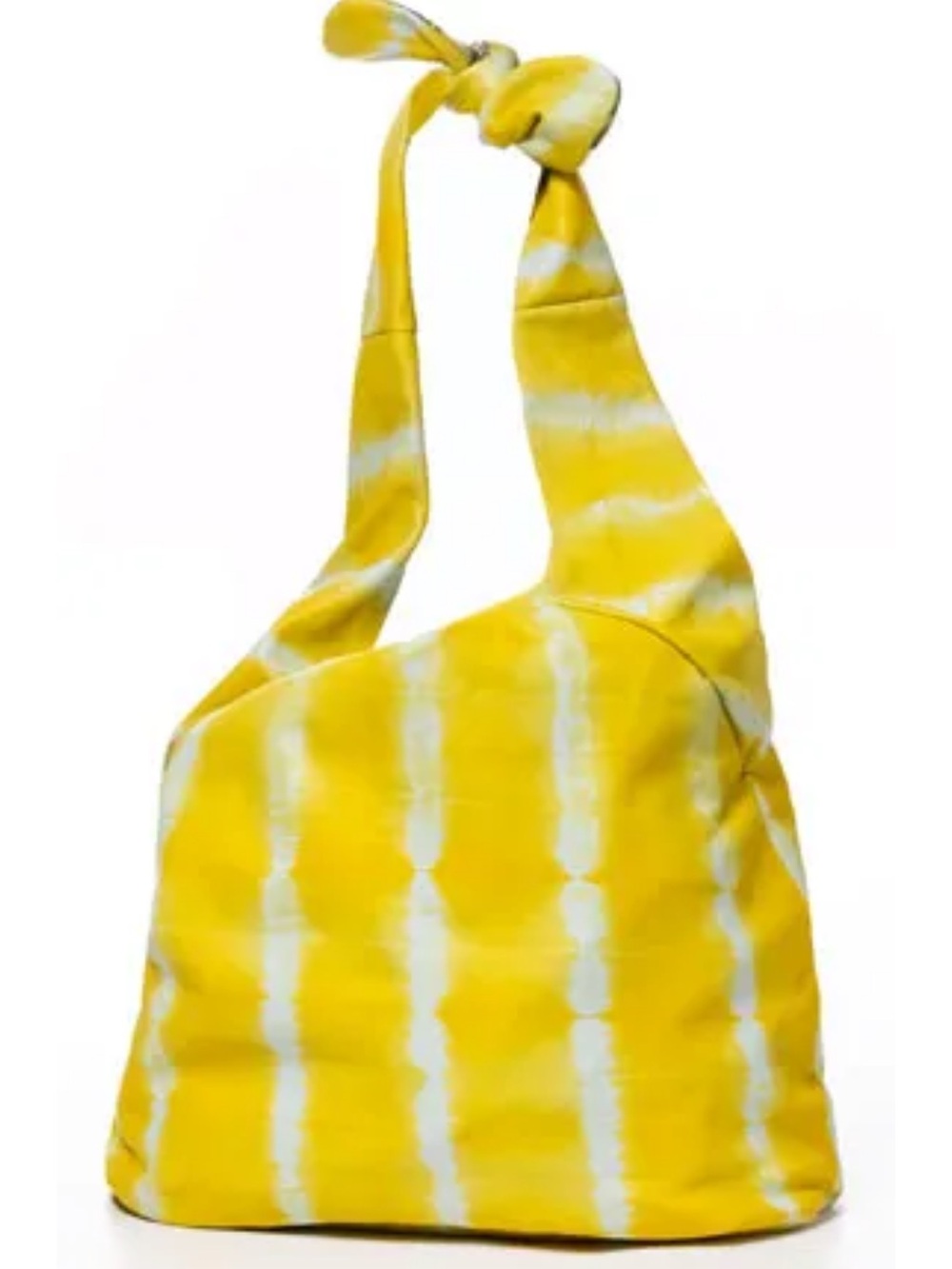 Yellow Leather Hobo Shoulder Bag